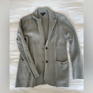 Gray J Crew Mercantile sweater blazer - size S